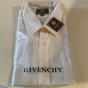 Givenchy monsierur dress shirt 161/2 34–35 white color with patent